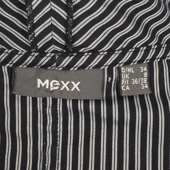 Mexx Small Black & White Striped Button Down Shirt - Picture 9 of 10